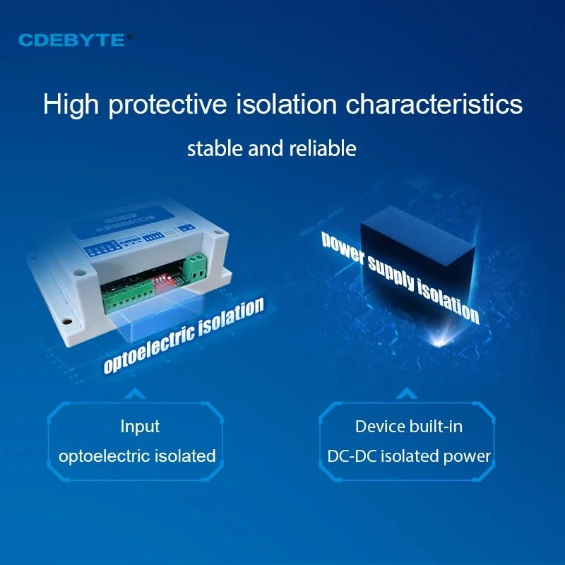 Ebyte IOT RS485 MA01 - AACX2240 ModBus RTU I/O Network Modules with Serial Port 4 Switch Output 2DI+2AI+4DO Stability Watchdog for PLC - IOT Module Shop Manufacturer Factory