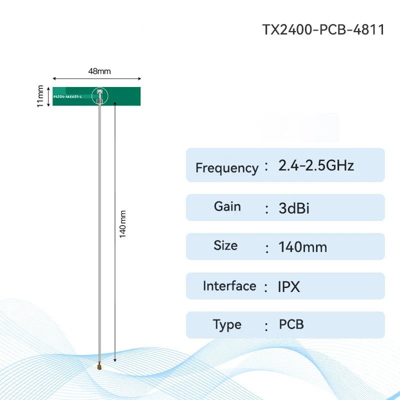Ebyte TX2400 - PCB - 4811 2.4G/5.8G Wifi Antenna PCB Antenna Series SMA - J 5dBi Small Size Rubber Antenna For Wireless Module For Ruter - IOT Module Shop Manufacturer Factory