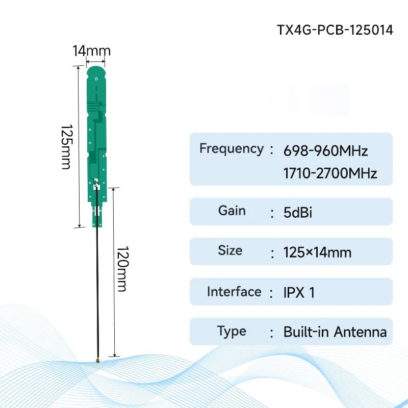 Ebyte TX4G - PCB - 125014 3dBi 5dBi PCB Internal Antenna 4G LTE Antenna CDEBYTE IPEX - I Interface Small Size Easy Installation for Wireless Module - IOT Module Shop Manufacturer Factory