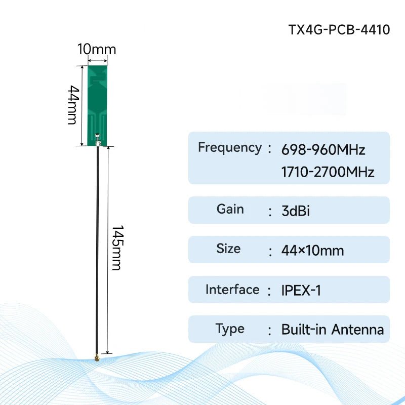 Ebyte TX4G - PCB - 125014 3dBi 5dBi PCB Internal Antenna 4G LTE Antenna CDEBYTE IPEX - I Interface Small Size Easy Installation for Wireless Module - IOT Module Shop Manufacturer Factory