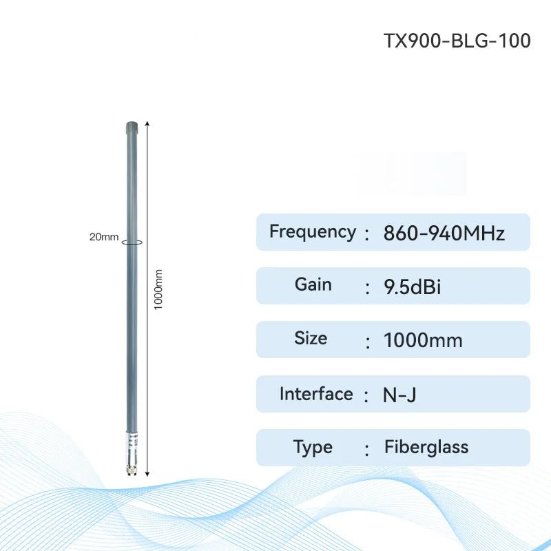 Ebyte TX900 - BLG - 100 900MHz Fiberglass Antenna Series High Gain up to 8dBi Omnidirectional Antenna N - J Waterproof LoRa LoRaWan Antenna - IOT Module Shop Manufacturer Factory