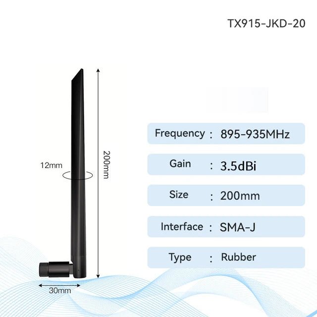 EBYTE TX915 - JKD - 20 915MHz Rubber Antenna Series Sucker Antenna Foldable SMA - J Interface Cabinet Antenna TPEE Material for Modem - IOT Module Shop Manufacturer Factory