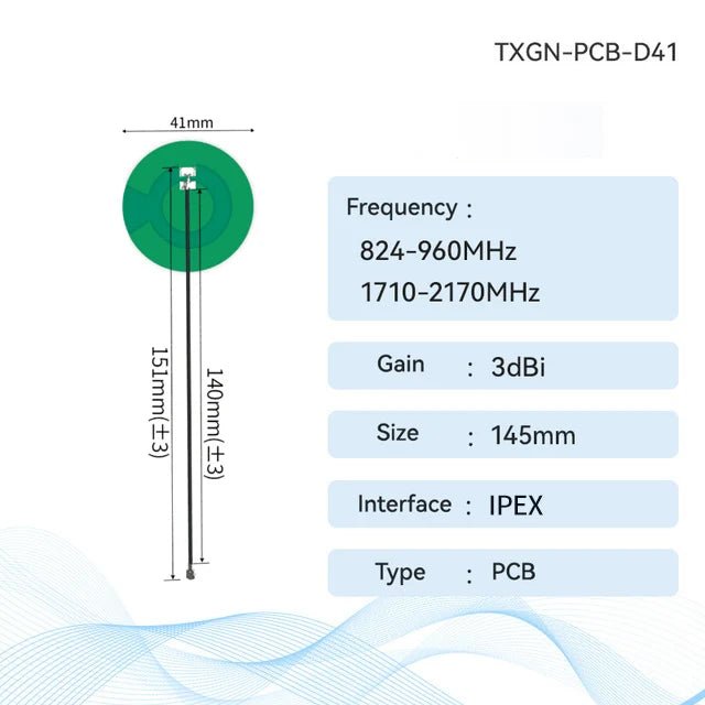 Ebyte TXGN - PCB - 3508 4G PCB Antenna CDEBYTE Build - in Antenna Support WCDMA/LET/DTU/4G/5G 826~960 MHz 1710~2170 MHz IPEX Interface - IOT Module Shop Manufacturer Factory