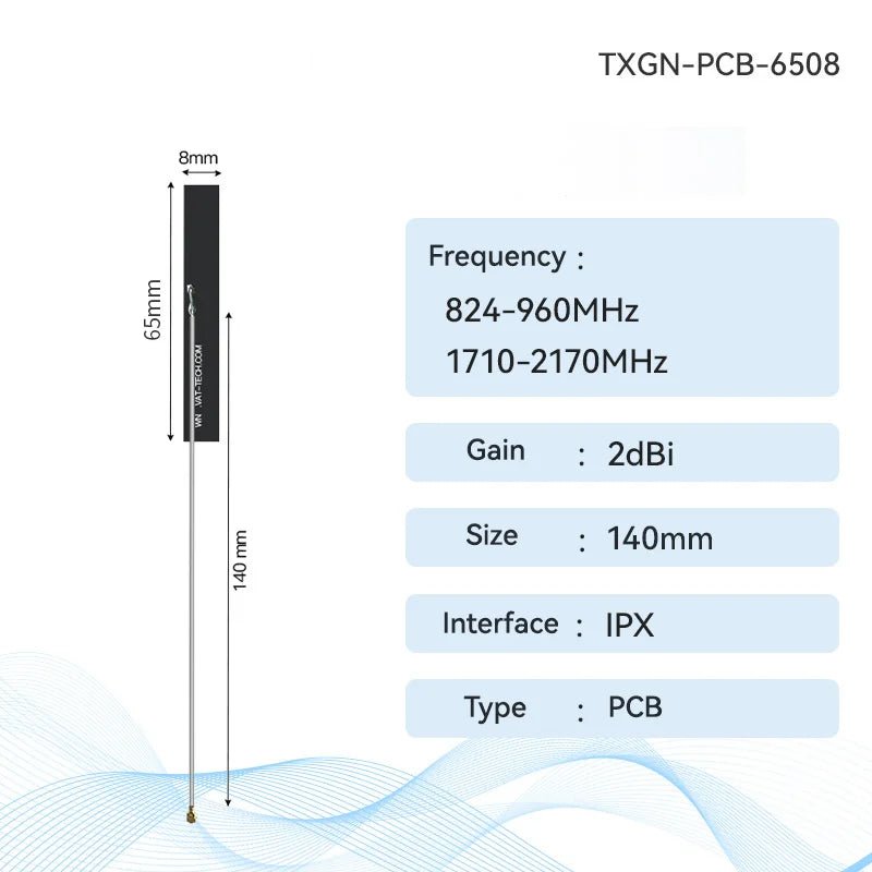 Ebyte TXGN - PCB - 3508 4G PCB Antenna CDEBYTE Build - in Antenna Support WCDMA/LET/DTU/4G/5G 826~960 MHz 1710~2170 MHz IPEX Interface - IOT Module Shop Manufacturer Factory