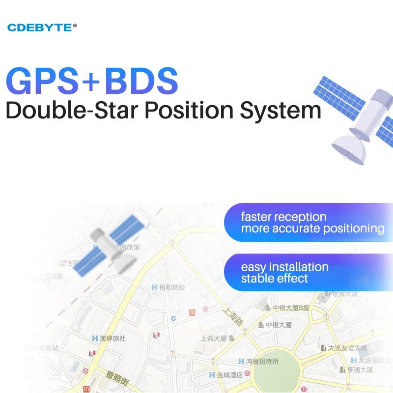 EbyteTXGB - JK - 11P GPS Beidou Antenna 5dBi SMA - J Rubber Rod for Car Dealer Bus Stop Announcer Taxi Company Navigation - IOT Module Shop Manufacturer Factory