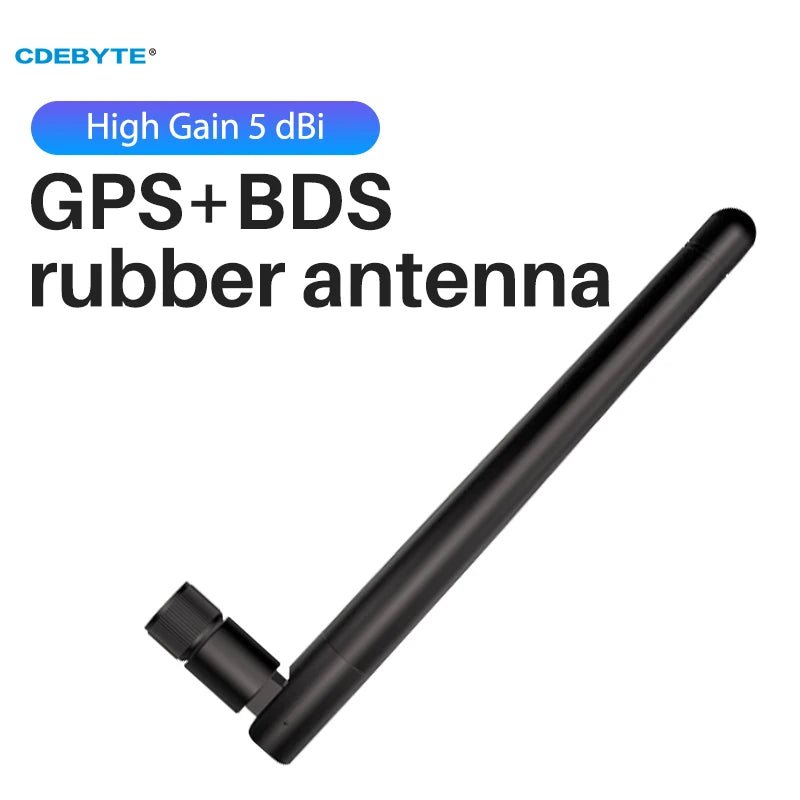 EbyteTXGB - JK - 11P GPS Beidou Antenna 5dBi SMA - J Rubber Rod for Car Dealer Bus Stop Announcer Taxi Company Navigation - IOT Module Shop Manufacturer Factory