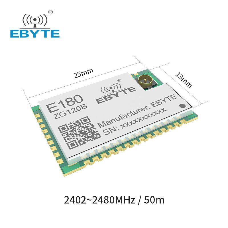 EFR32 ZigBee 3.0 Wireless Module 2.4GHz Touch Link Smart Home SMD Long Distance RF Transceiver Module Ebyte E180-ZG120B - EBYTE
