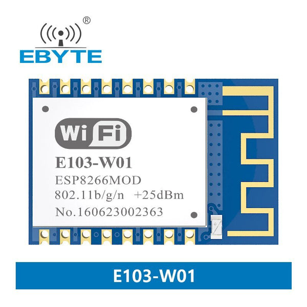 ESP8266EX WiFi Module 2.4GHz 20dBm Wireless WiFi Transceiver Module EBYTE E103-W01 Long Range UART Interface PCB Antenna - EBYTE