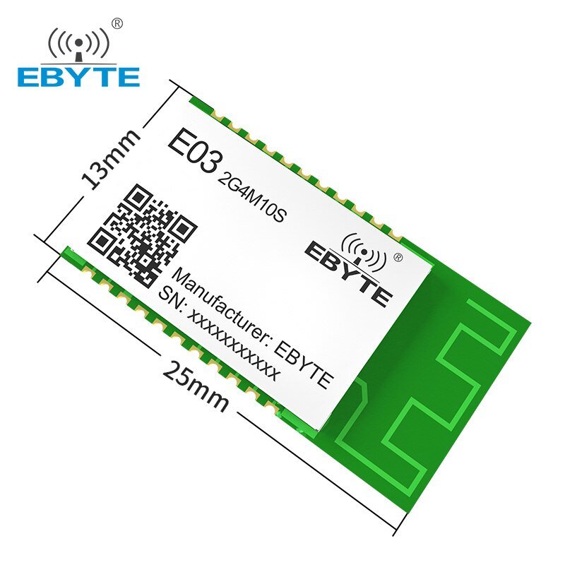 Low Cost E03-2G4M10S Integrated Circuits TLSR8359 SoC RF Transceiving Module 2.4G 10dBm Wireless Module With PCB Antenna - EBYTE