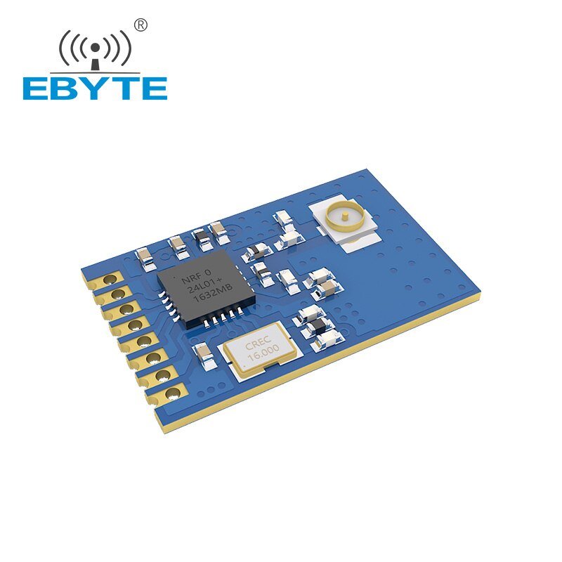 nRF24L01P RF 2.4G SMD Wireless Transceiver Module IOT Electronic Components EBYTE E01-ML01IPX SPI Interface Antenna IPEX SMD - EBYTE