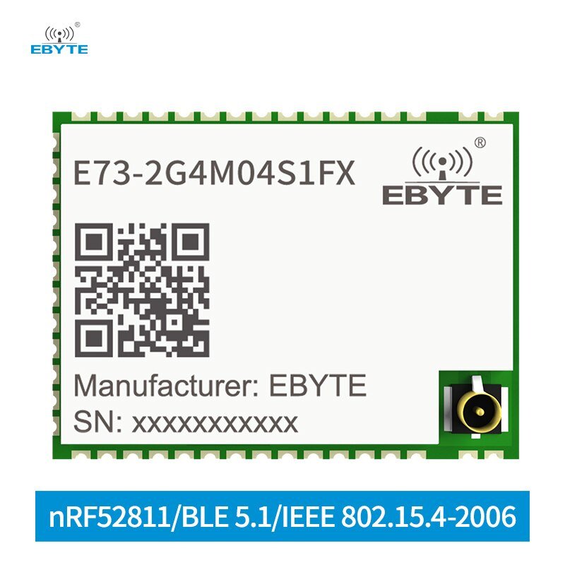 nRF52811 BLE 5.1 Module SoC Module E73-2G4M04S1FX IPEX Antenna SMD Package Low Power Consumption Blue-tooth Wireless Module - EBYTE