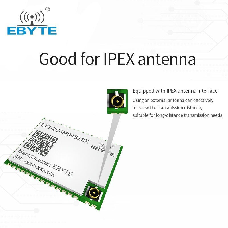 nRF52832 BLE 4.2/5.0 Module Bluetooth Module 2.4GHz IPEX Antenna EBYTE E73 - 2G4M04S1BX SMD Transmitter rf Wireless Module - IOT Module Shop Manufacturer Factory