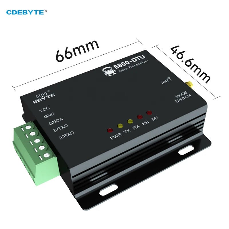 RS485 LoRa Modem Industrial Digital Radio 433MHz 20dBm FEC Wireless Transmitter CDEBYTE 3km Long Distance LoRa Module E800 - DTU(433L20 - 485) - V8 - IOT Module Shop Manufacturer Factory