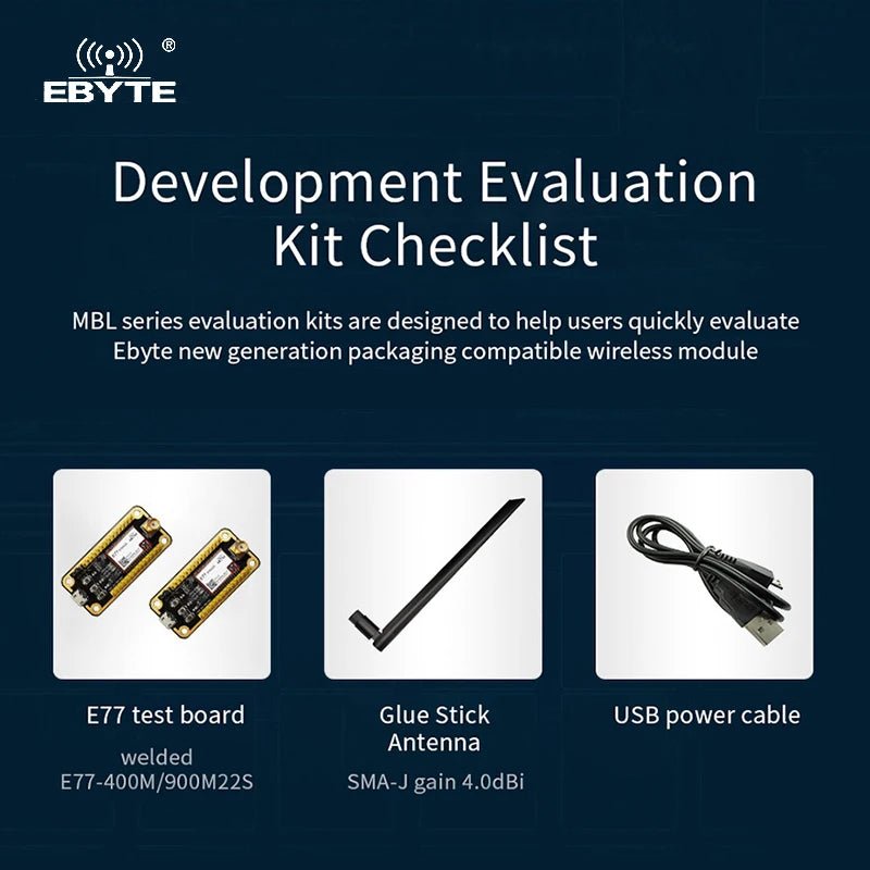 STM32 Development Testing Board CDEBYTE E77 - 900MBL - 01 Pre - soldered E77 - 900M22S USB Interface LoRa Module With Antenna - IOT Module Shop Manufacturer Factory