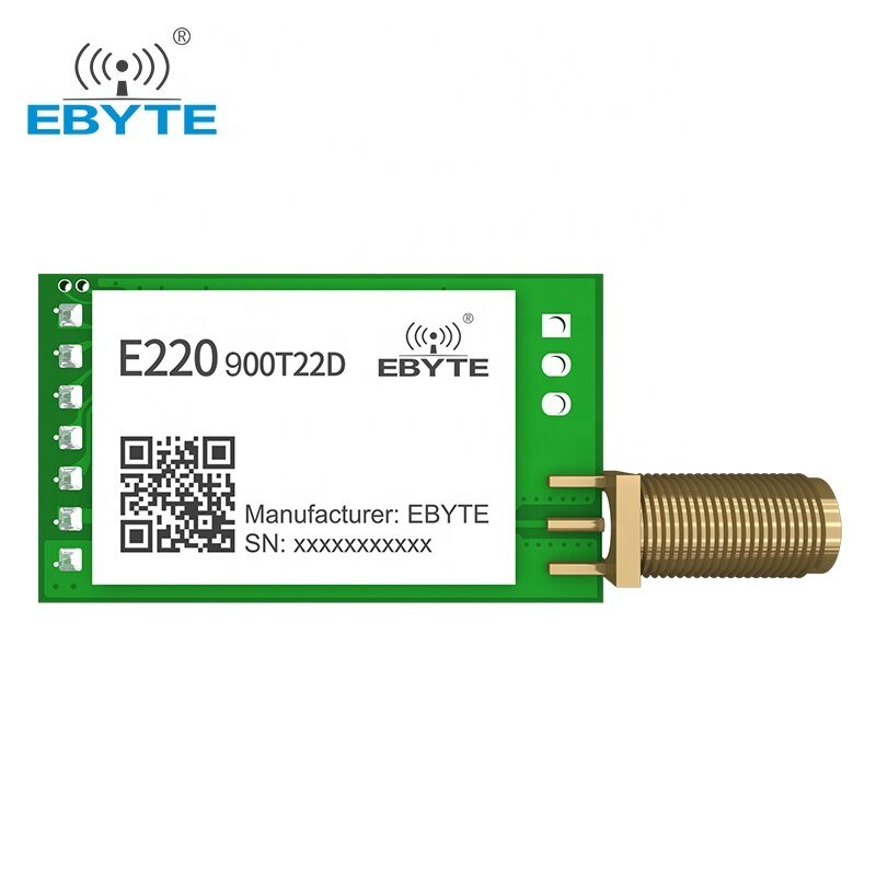 SX1262 LoRa 868MHz Wireless Module UART 22dBm 5km Long Range EBYTE E22-900T22D-V2.0 FEC SMA-K Antenna RF Wireless Transmitter - EBYTE