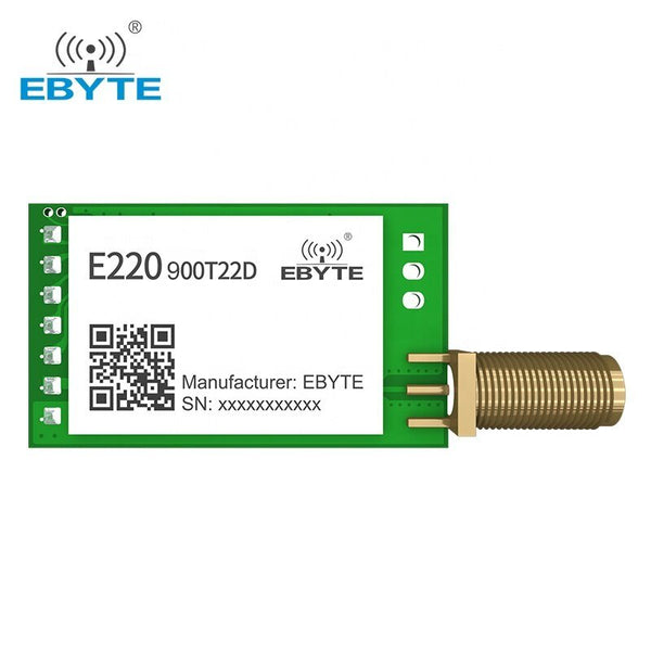 SX1262 LoRa 868MHz Wireless Module UART 22dBm 5km Long Range EBYTE E22-900T22D-V2.0 FEC SMA-K Antenna RF Wireless Transmitter - EBYTE