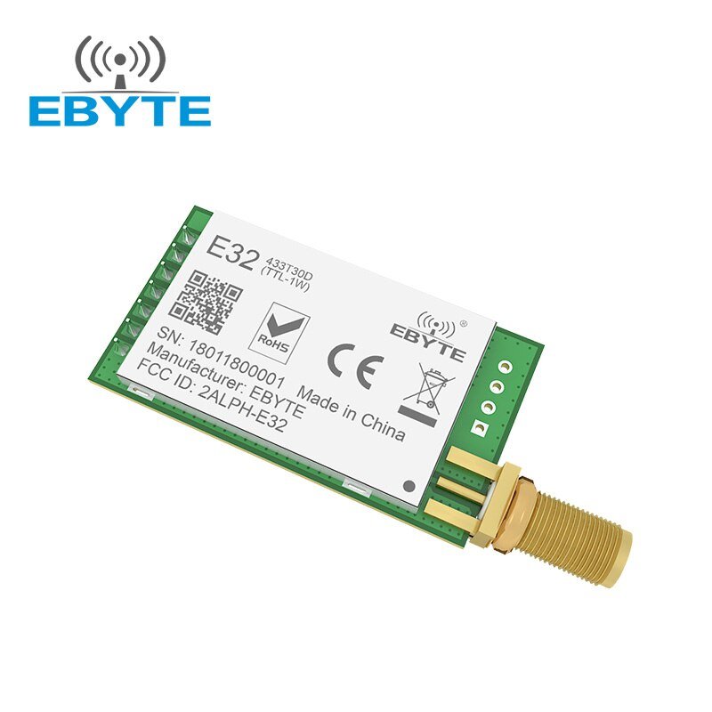 SX1278 LoRa 433MHz UART IoT Long Range Wireless Transceiver Transmitter Receiver EBYTE E32-433T30D v8.X Module SMA Antenna - EBYTE