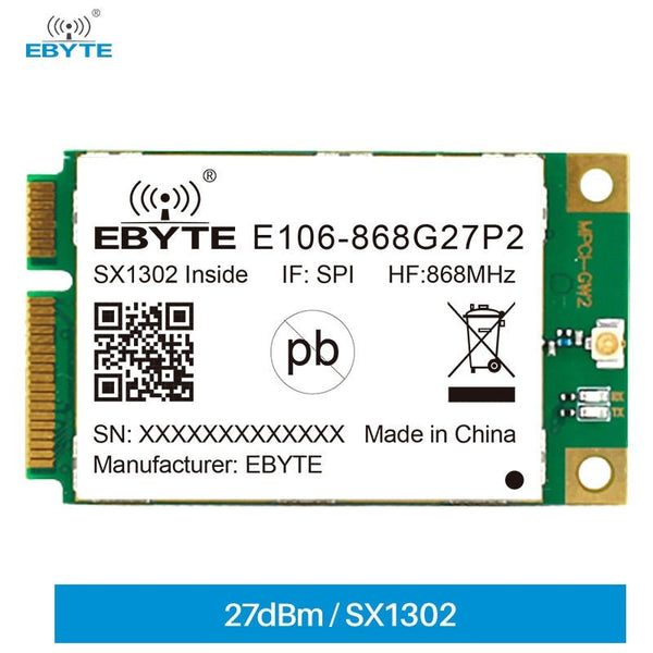 SX1302 868MHz E106-868G27P2 SPI PCI-e LoRa Long-range Communicator Radio LoRa Module Wireless Transceiver Ebyte Transmitter - EBYTE