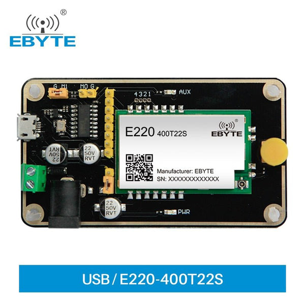 Test Board Kit for E220-400T22S Wireless Serial Port Module USB Board RF Module Ebyte E220-400TBL-01 Wireless Test Board - EBYTE