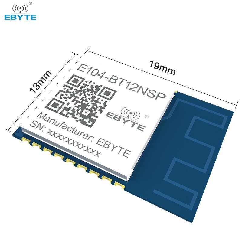 TLSR8253F512 Mesh Networking Module BLE MESH 2.4GHz 10dBm PCB SMD SIG 60m IoT Wireless Remote Control Module EBYTE E104 - BT12NSP - IOT Module Shop Manufacturer Factory