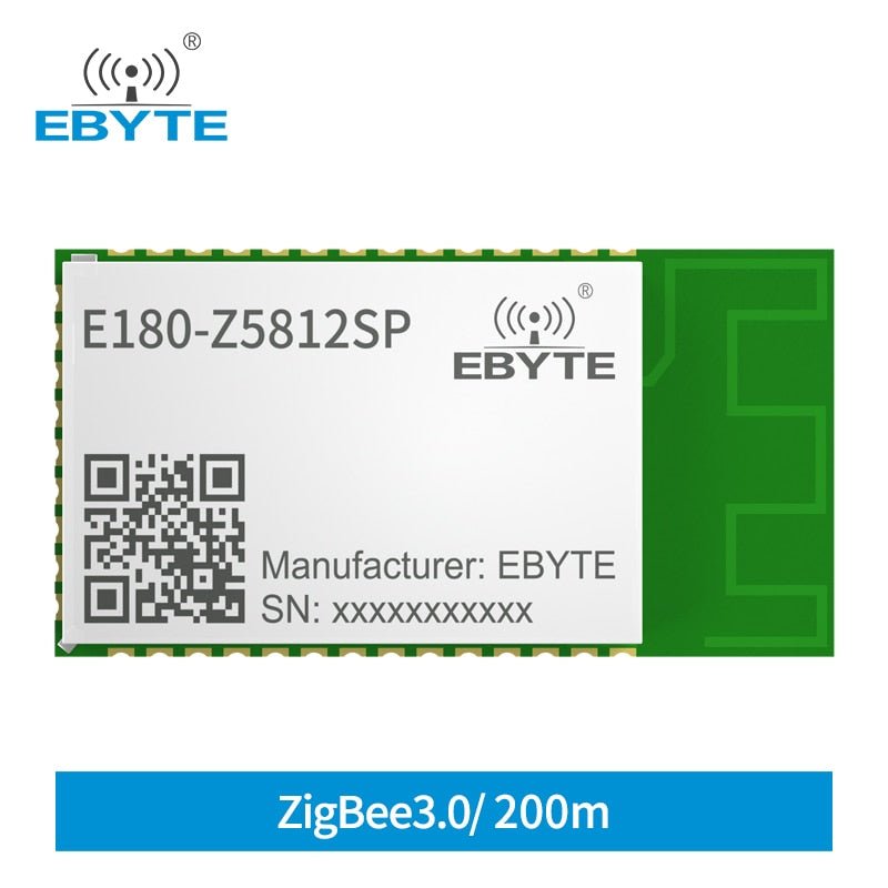 TLSR8258 ZIGBEE 3.0 Module 2.4Ghz Wireless Transceiver Receiver 12dBm 200m E180-Z5812SP EBYTE High Performance Stamp Hole PCB - EBYTE