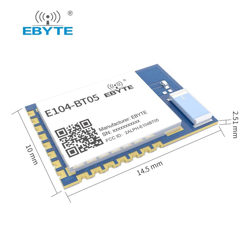 TLSR8266 Bluetooth EBYTE Serial To Ble Slave Module Ble4.2 UART SMD E104-BT05 Transparent Transmission Low Power Transceiver - EBYTE