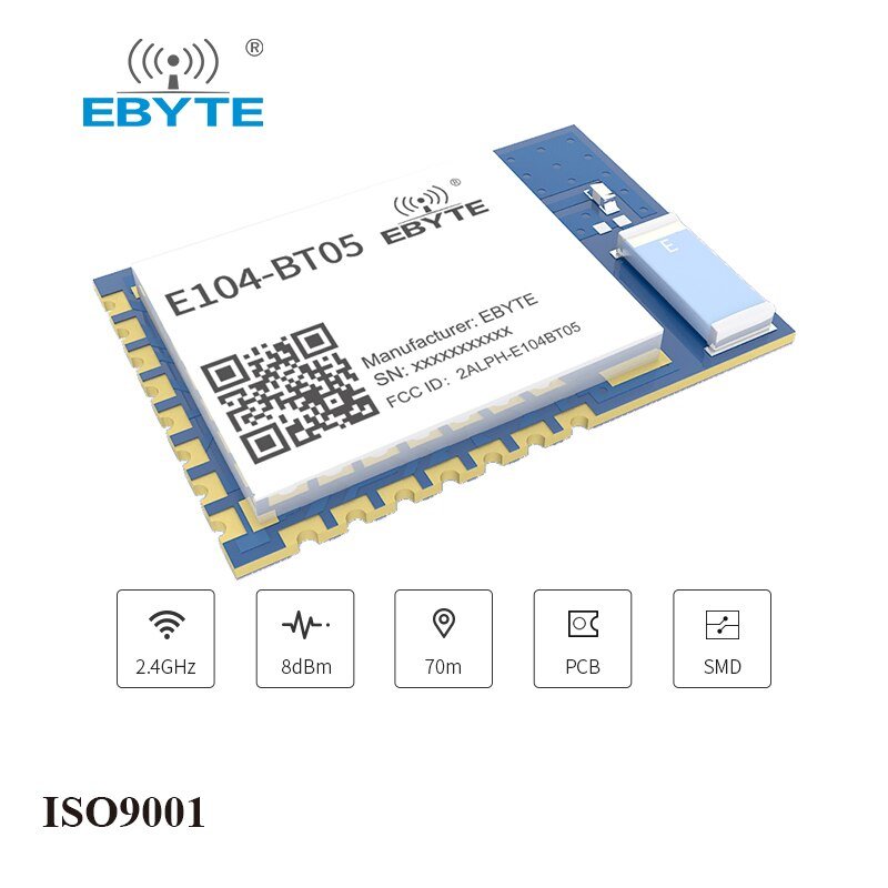 TLSR8266 Bluetooth EBYTE Serial To Ble Slave Module Ble4.2 UART SMD E104-BT05 Transparent Transmission Low Power Transceiver - EBYTE