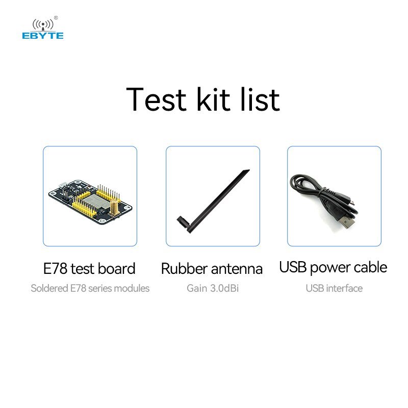 UART Wireless Module Test Board EBYTE E78-868TBL-02 Pre-soldered E78-868LN22S(6601) For E78 Series USB Interface Test Kit - EBYTE