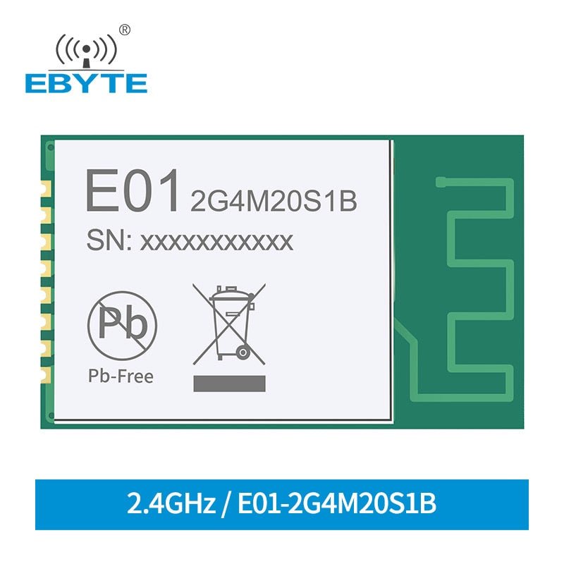 Wireless Module E01 - 2G4M20S1B Electronic Components 2.4G 20dBm SMD Small - sized Wireless Module PCB Antenna SPI Rf Module - IOT Module Shop Manufacturer Factory