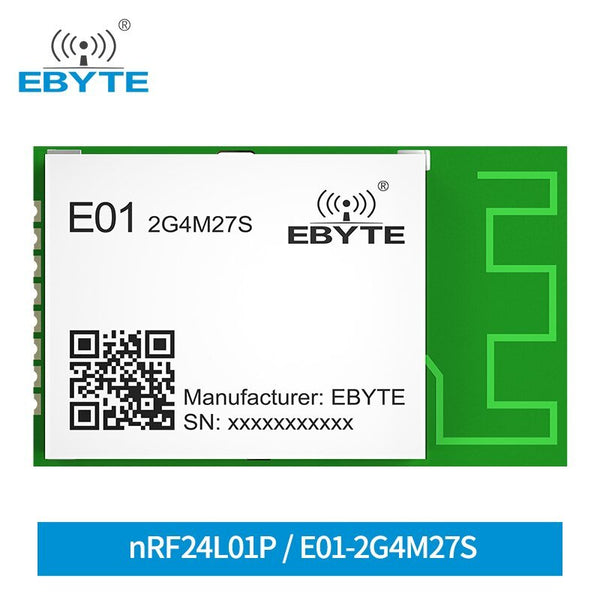 Wireless rf Module EBYTE E01-2G4M27S Spi IOT nRF24L01 PA LNA 2.4GHz 27dBm Long Range Transmitter Receiver Modules PCB Antenna - EBYTE